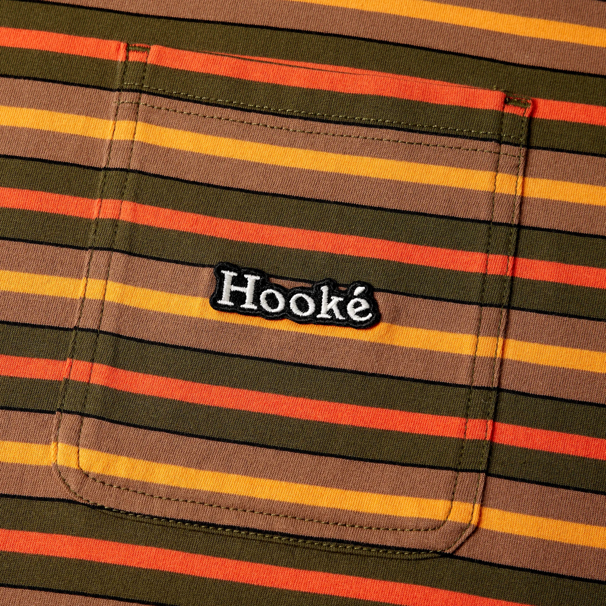 M's Sun Stripes Pocket T-Shirt - Hooké