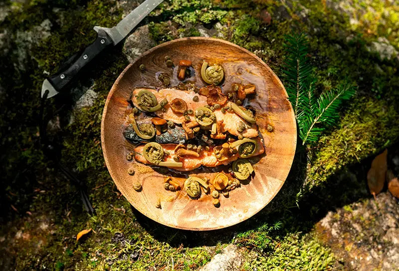 BROOK TROUT COOKED ON A CROSS