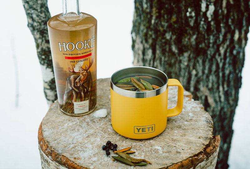 Labrador tea with Hooké x Canopée gin and maple syrup