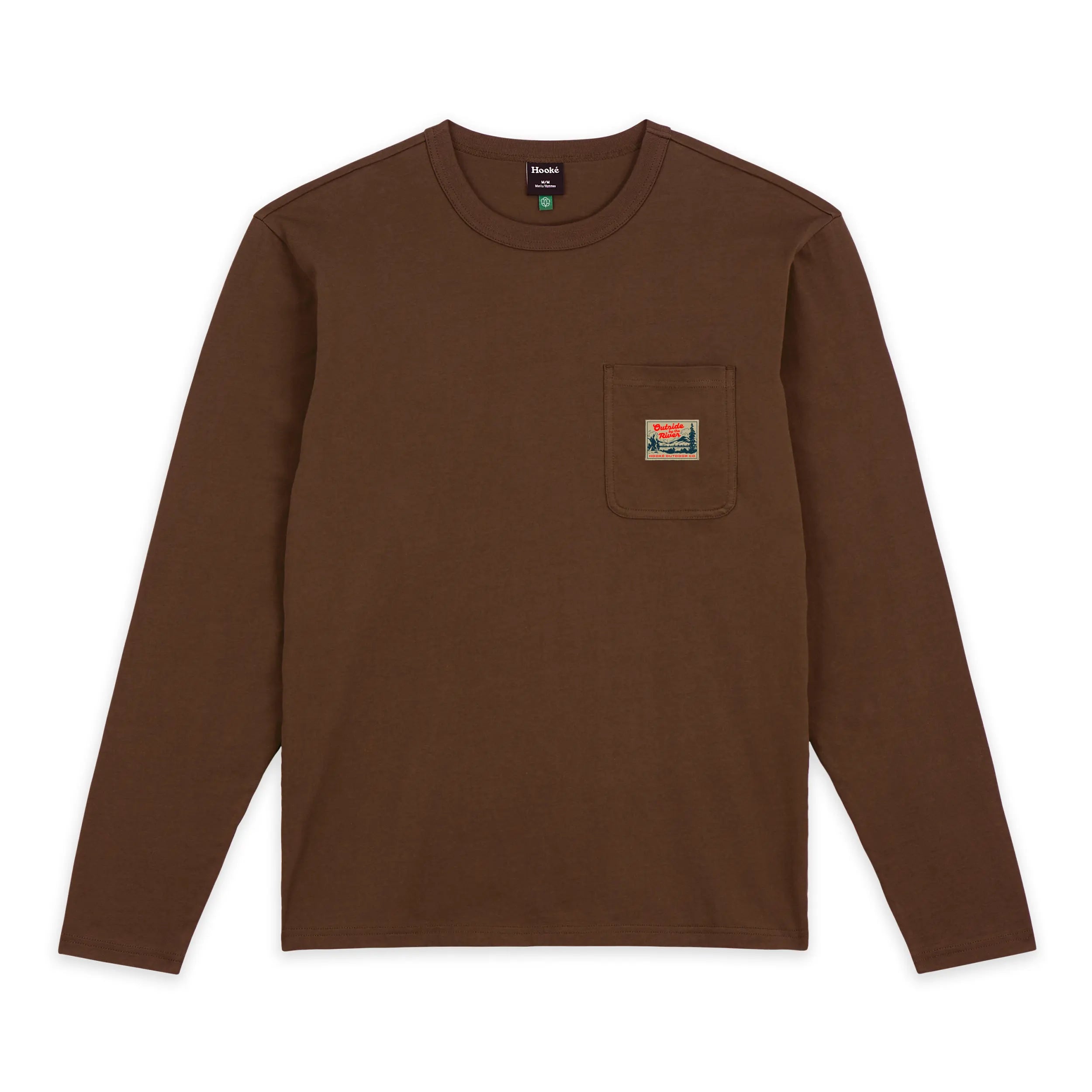 M's Outside by the River Long Sleeve Pocket Tee