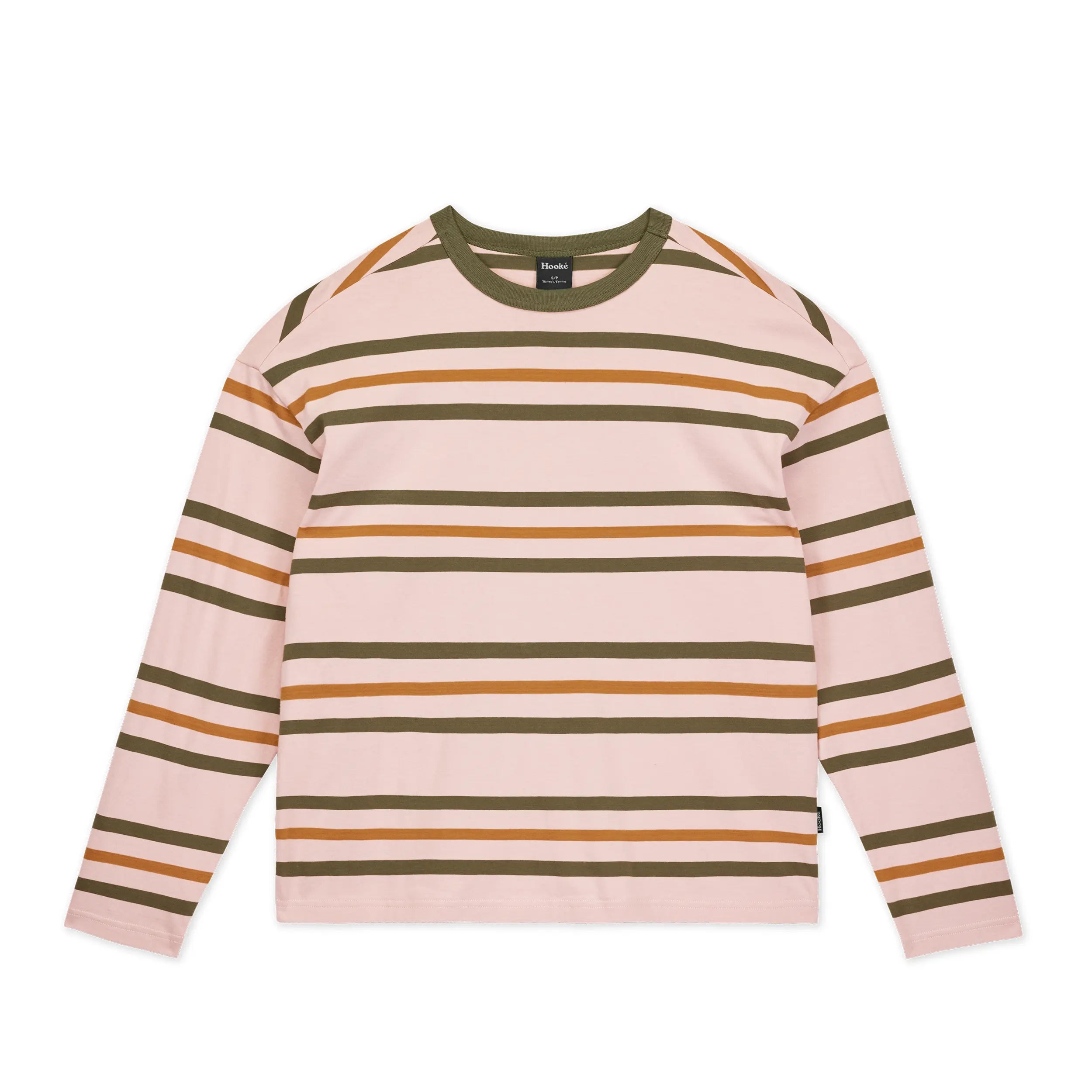 W's Oversized Long Sleeve Striped Tee