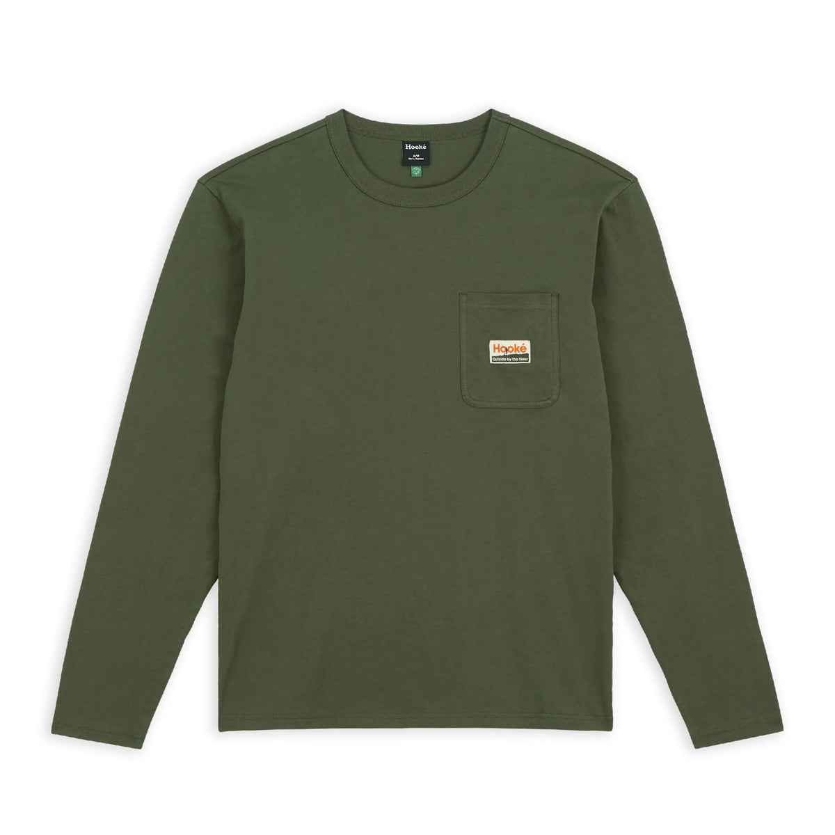 M's Outside by the River Long Sleeve Pocket Tee S / Mountain Green