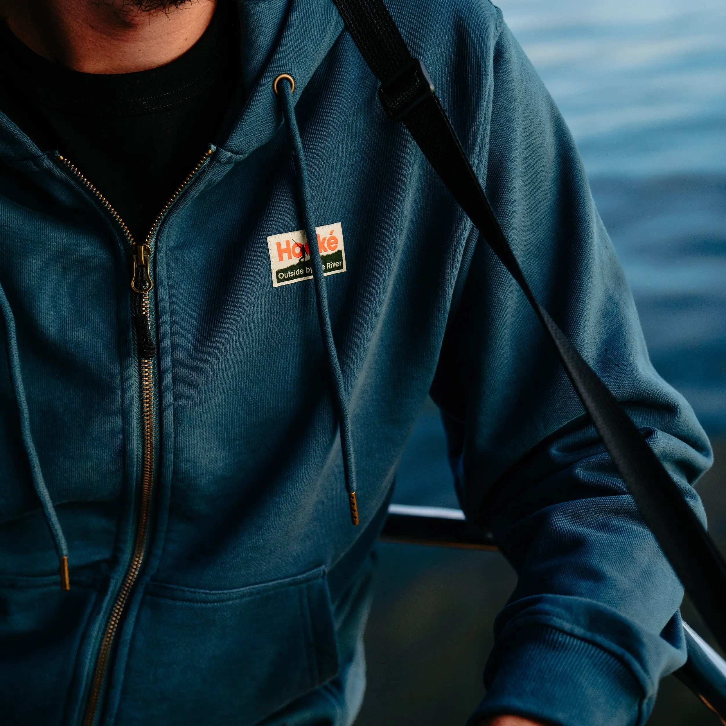M's Outside by the River Zip-Up Hoodie - Hooké