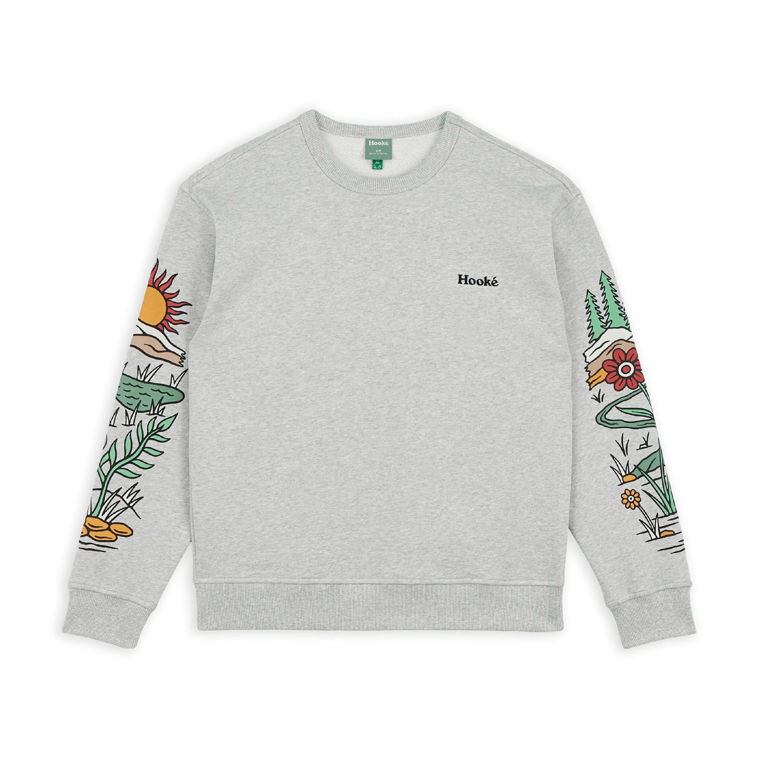 W's Flourishing Crewneck XS / Heather grey