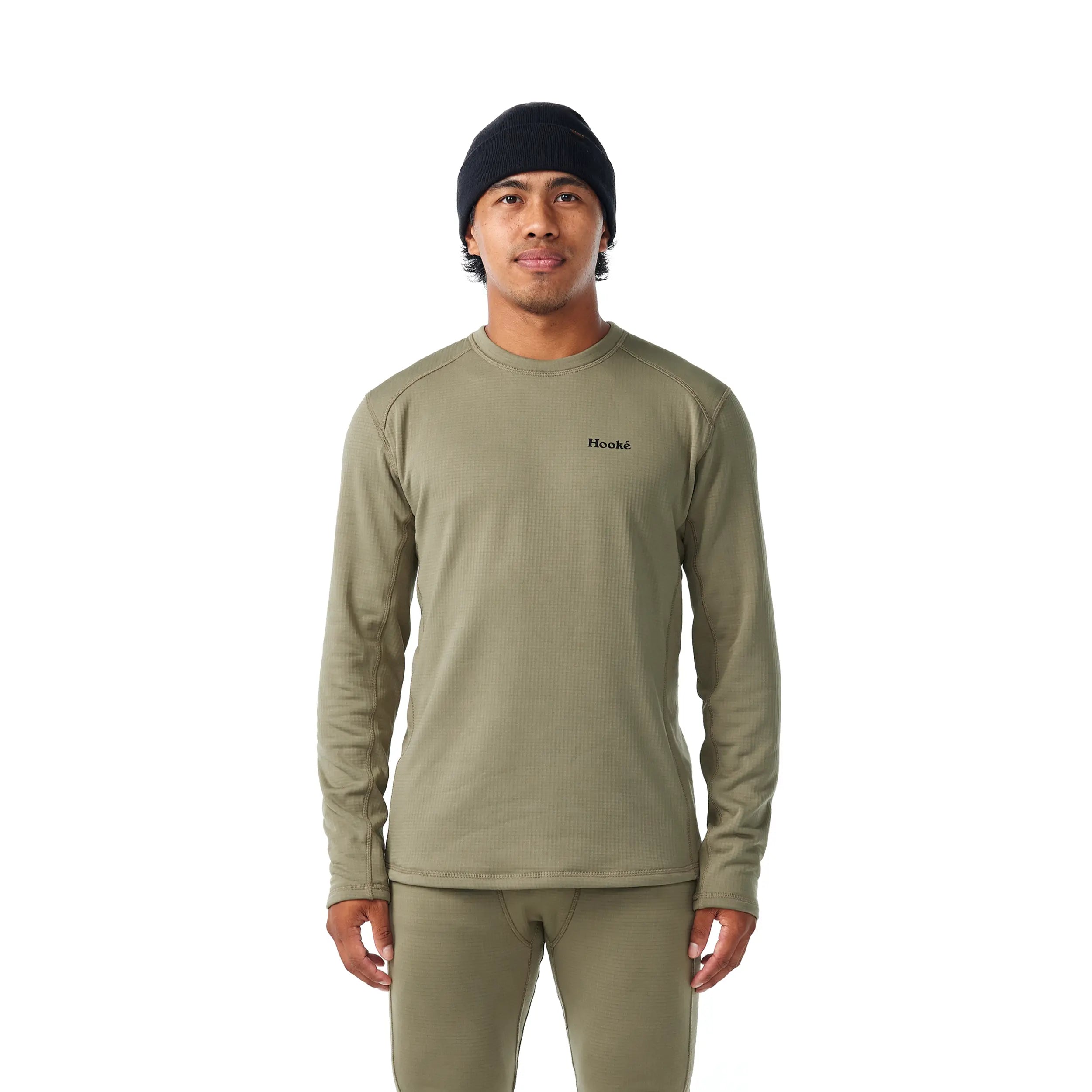 M's Grid Base Layer Crewneck