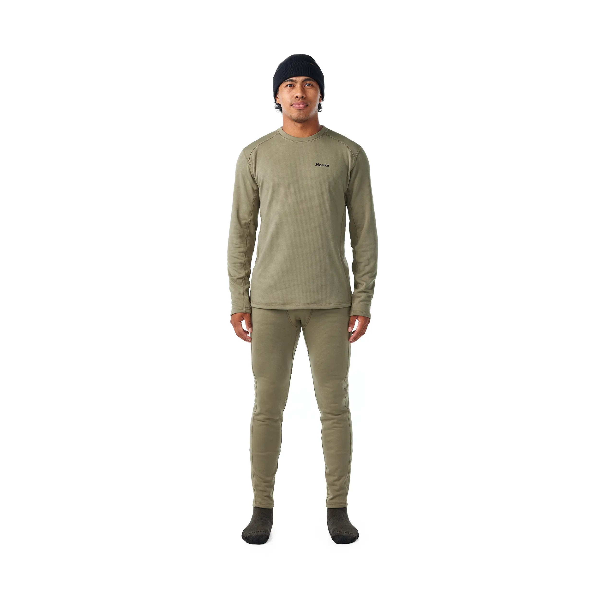 M's Grid Base Layer Crewneck