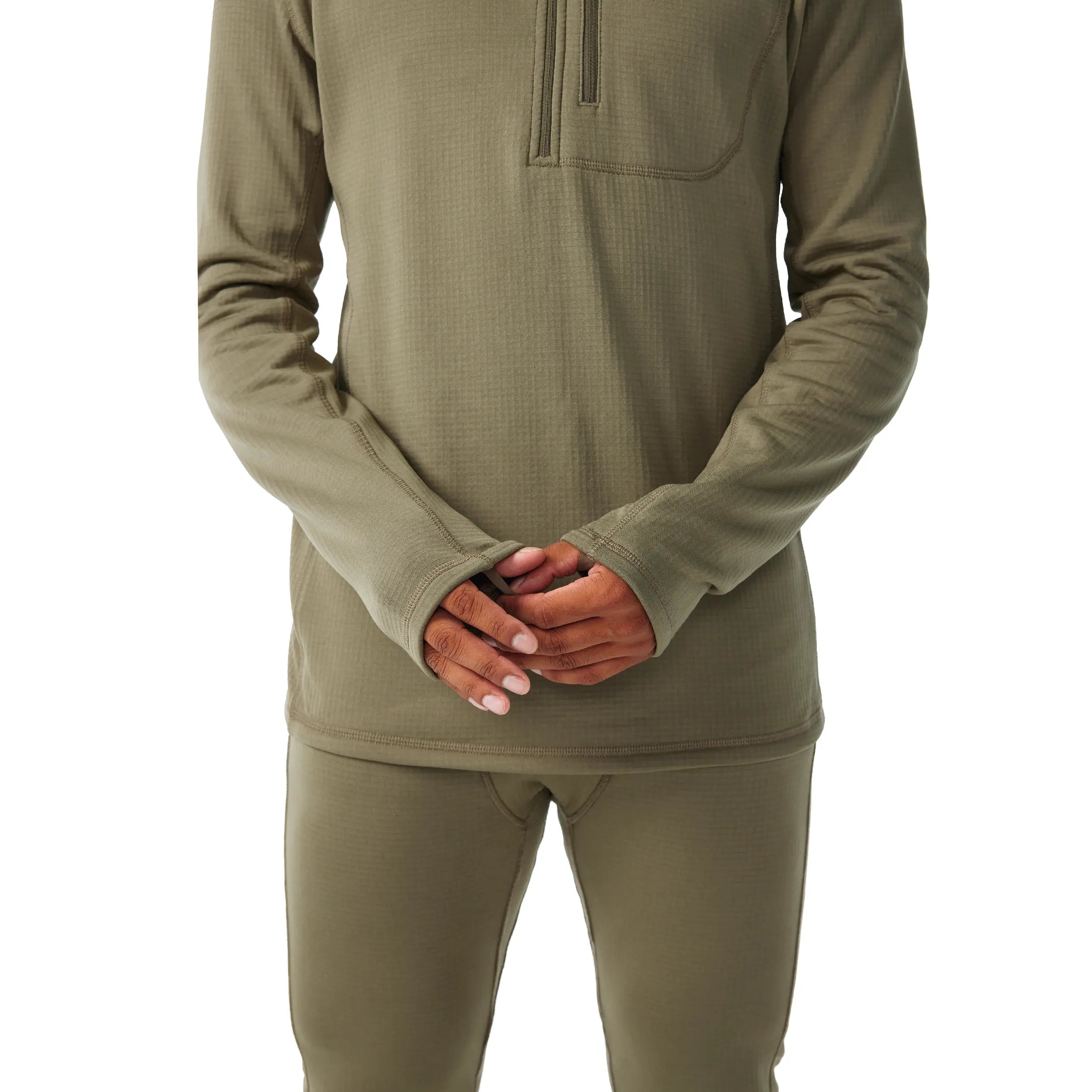 Hoodie couche de base en laine polaire quadrillée pour homme