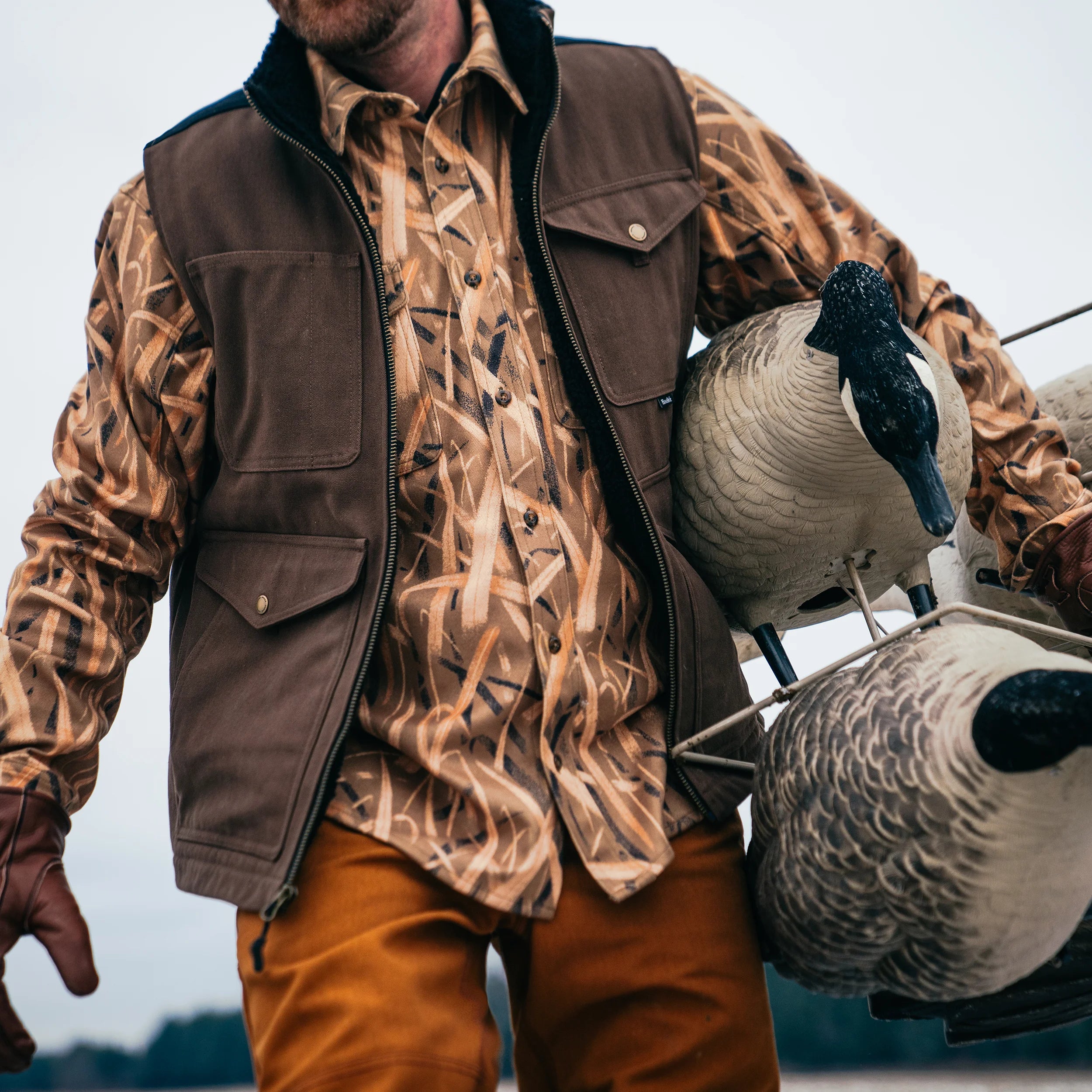 M's Waterfowl Camo Flannel Shirt