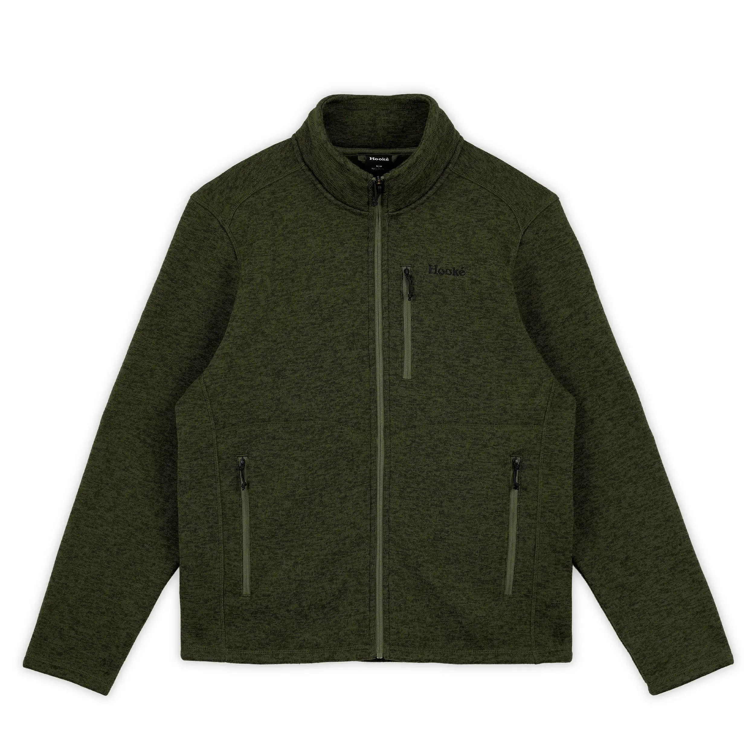 Hooké Full-Zip Sweater Fleece - Men's XL Rifle Green