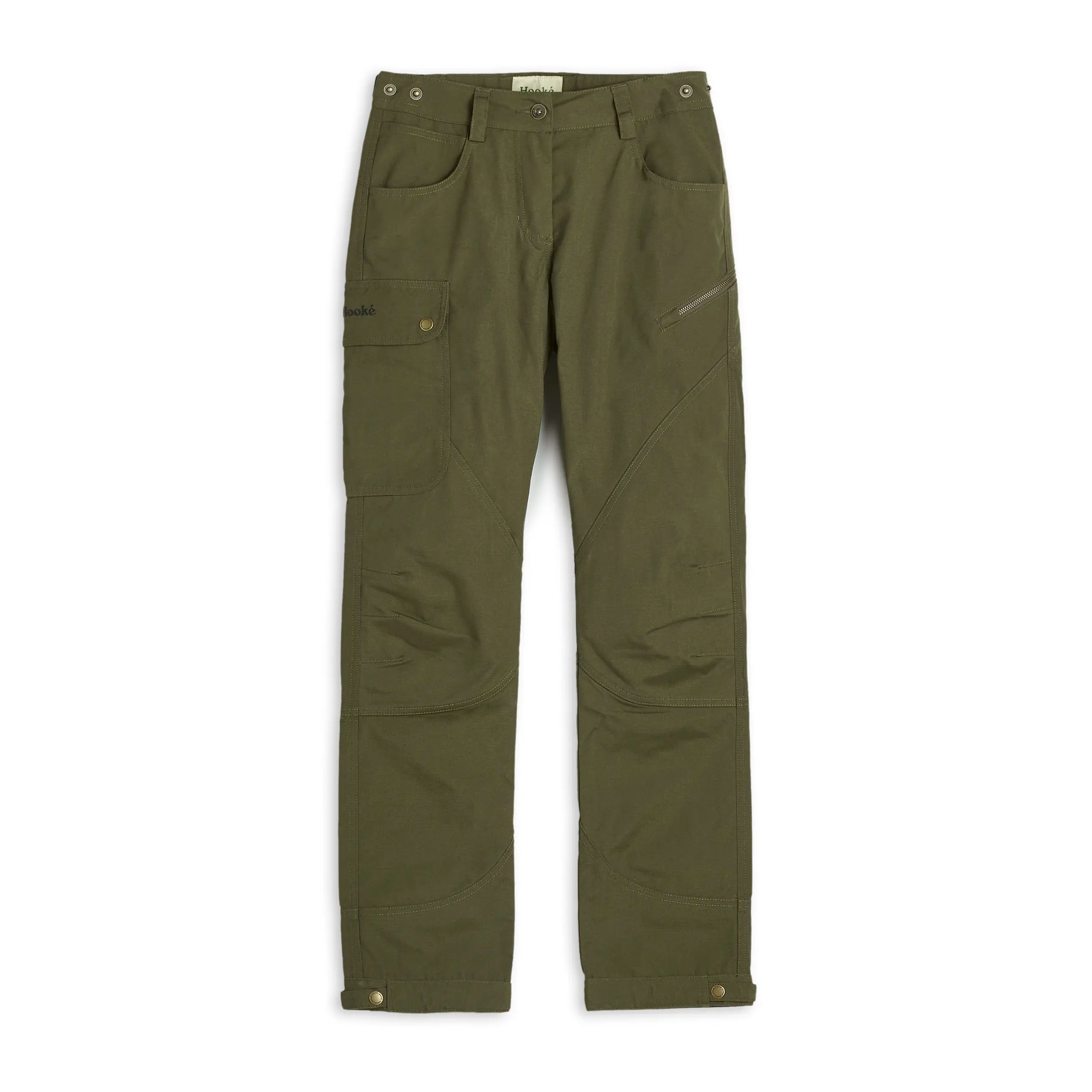 LA Gear Women's Cargo Pants - Olive Green - Size 10