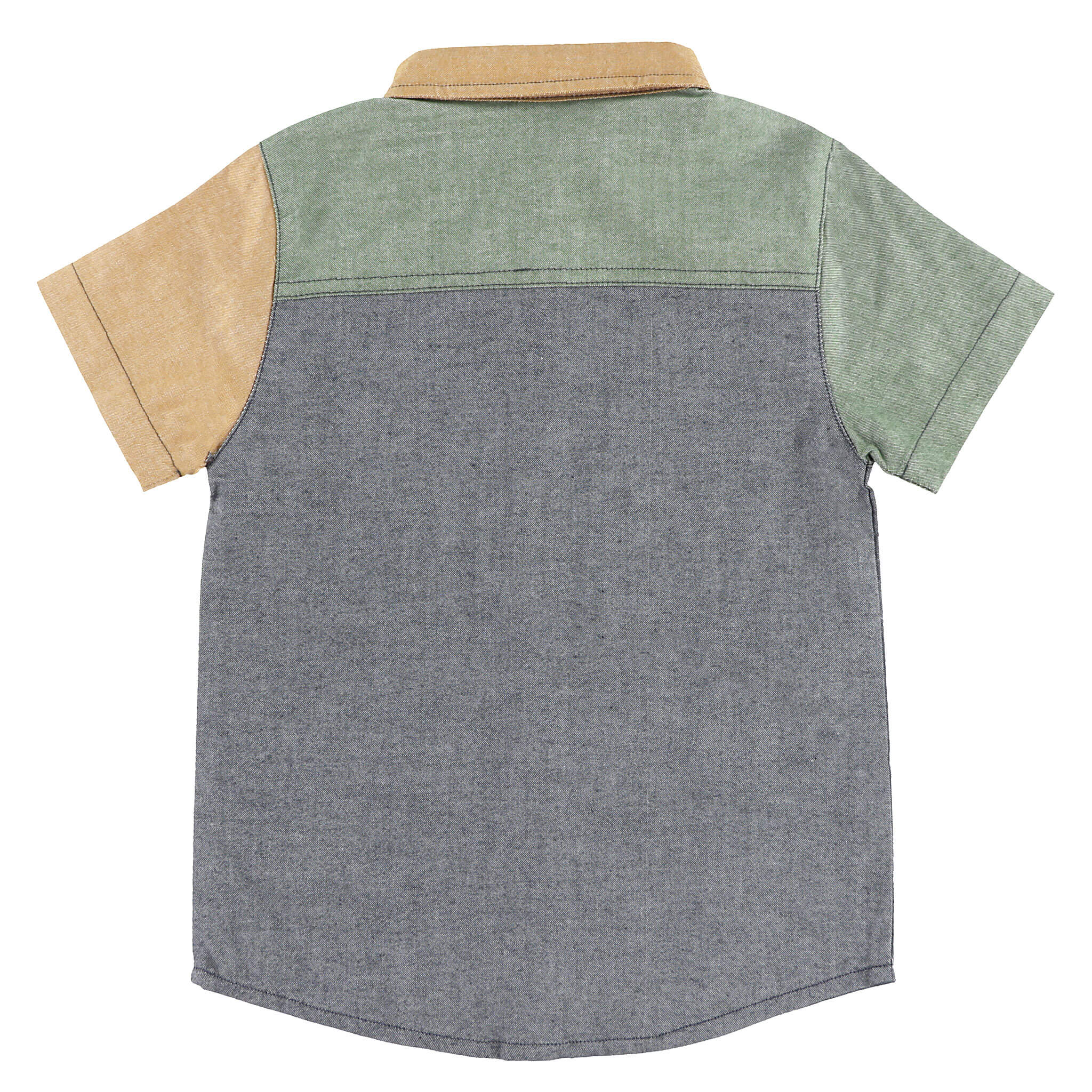  Chemise manches courtes bloc couleurs - Enfants 