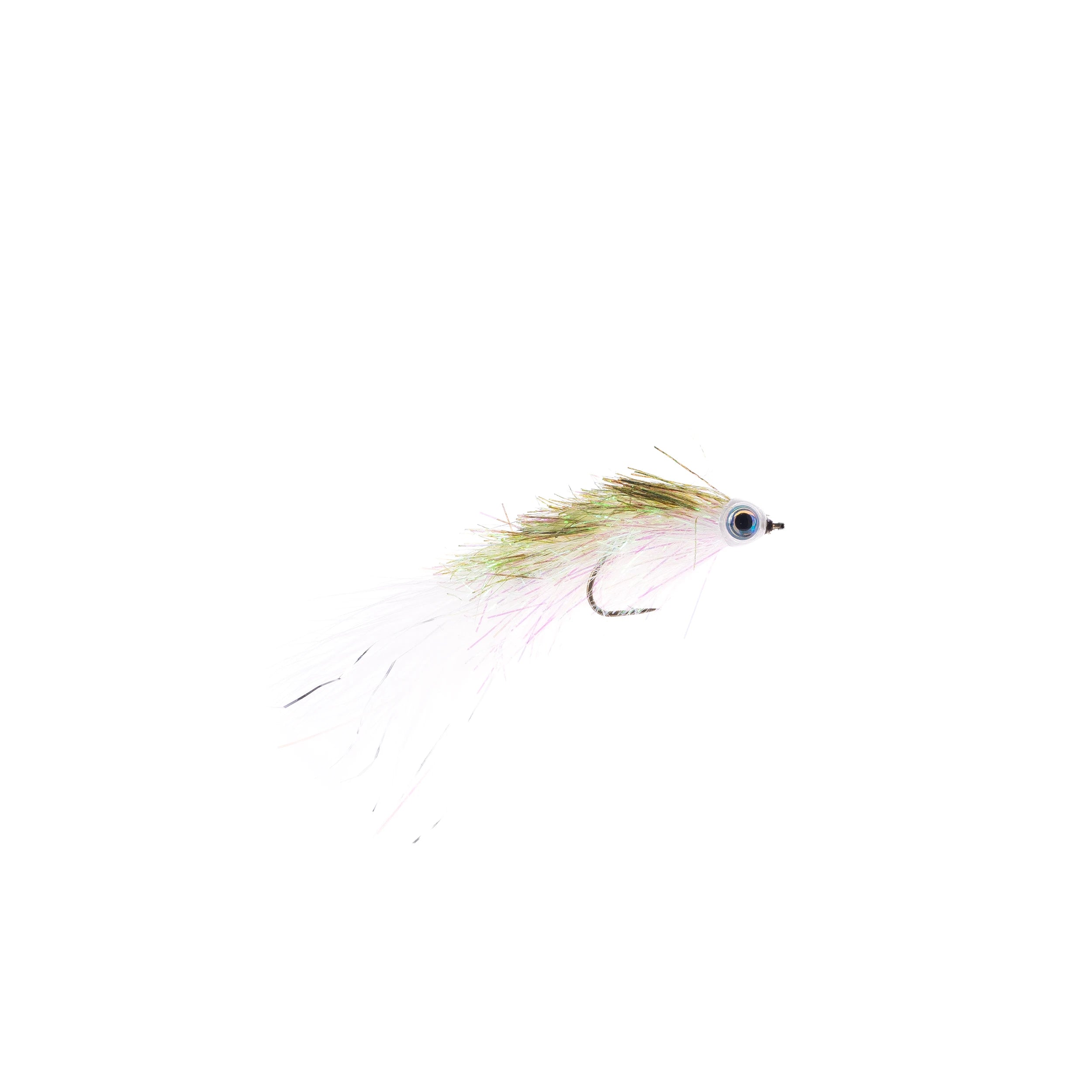 Shimmering Minnow - Olive & White