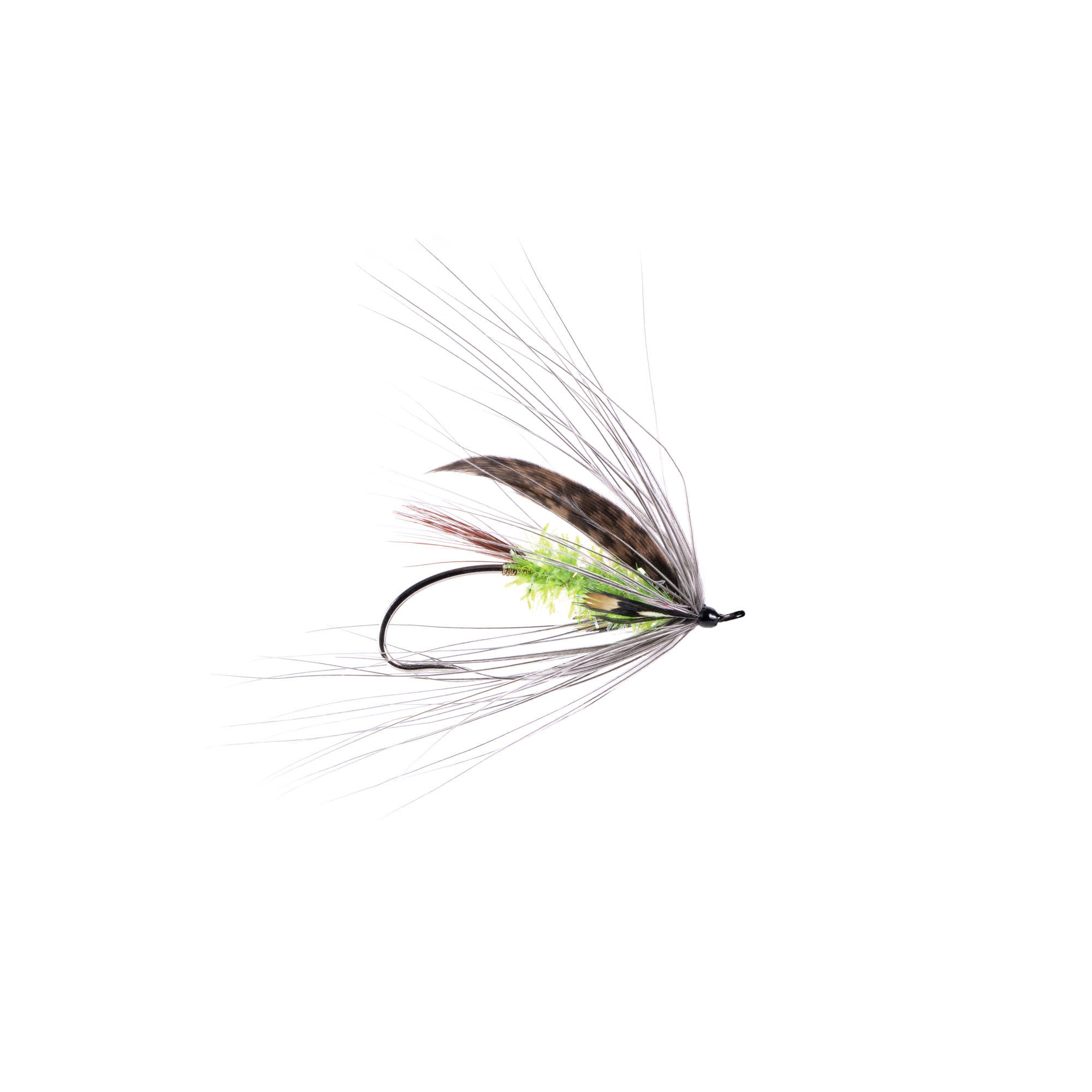 YELLOW-White Tail-Brown Hackle
