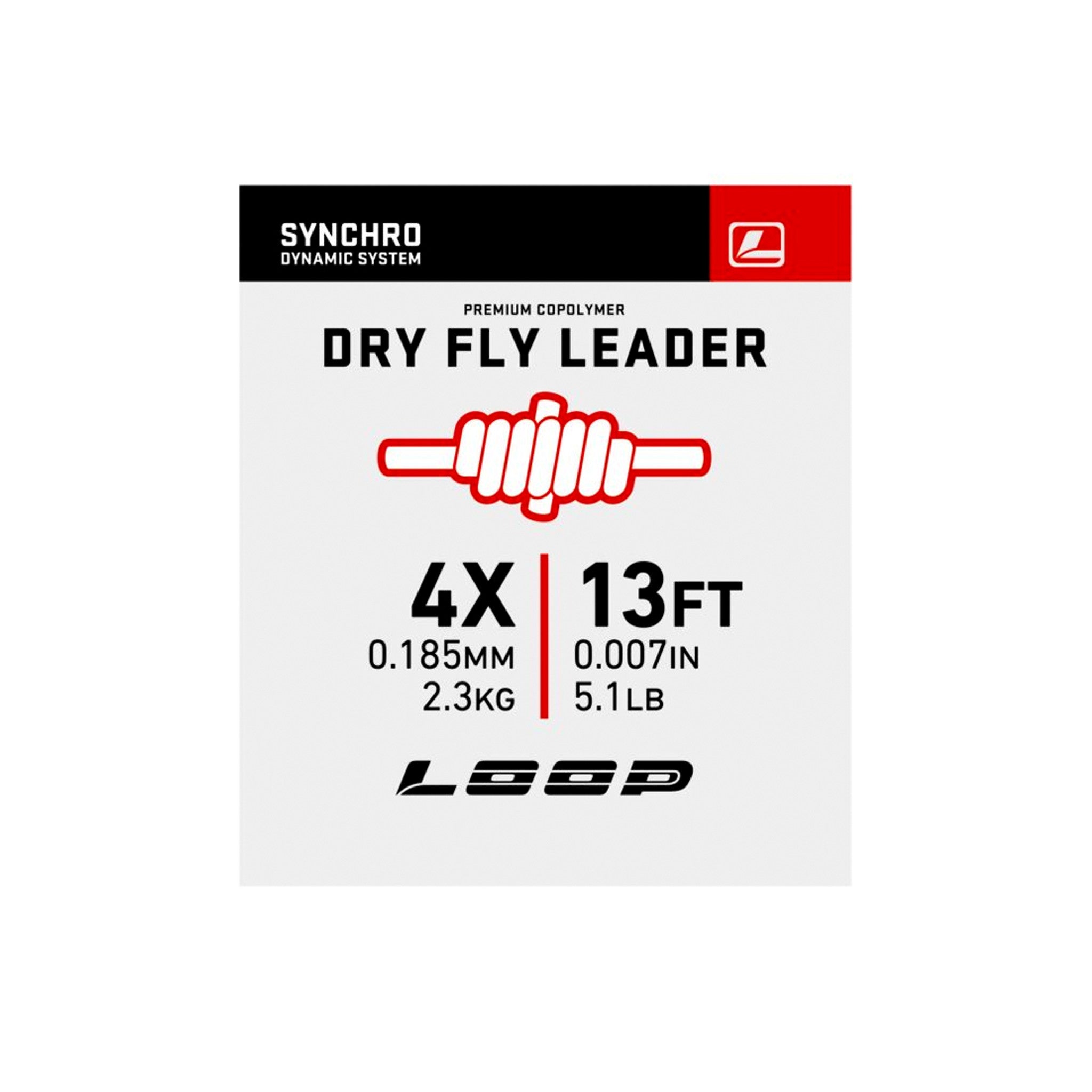 Synchro 13' Dryfly Nylon Leader - Hooké